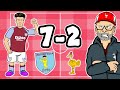 🤯7-2!🤯 Aston Villa vs Liverpool (Every Premier League Manager Reacts #4 Highlights Goals)