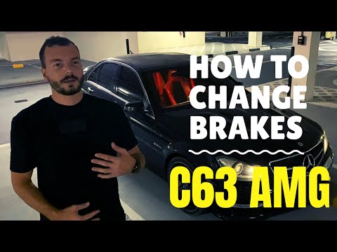 HOW TO: Replacing Mercedes brake pads / Discs (C63 AMG)