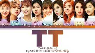 TWICE - TT Lyrics Color Coded