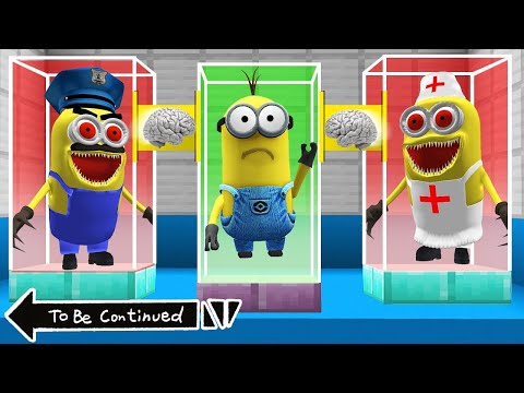 SUPER BRAIN EXCHANGE MINION vs MINION EXE in MINECRAFT ! WHAT'S INSIDE MINIONS   Gameplay