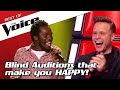 TOP 10 HAPPY FUNNY Blind Auditions That Make You SMILE In The Voice
