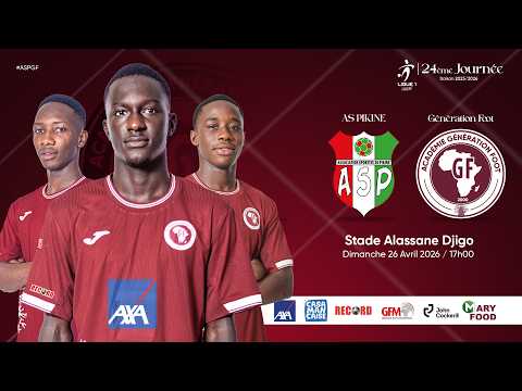 Suivez le match AS PIKINE vs GÉNÉRATION FOOT 24ème journée Ligue 1