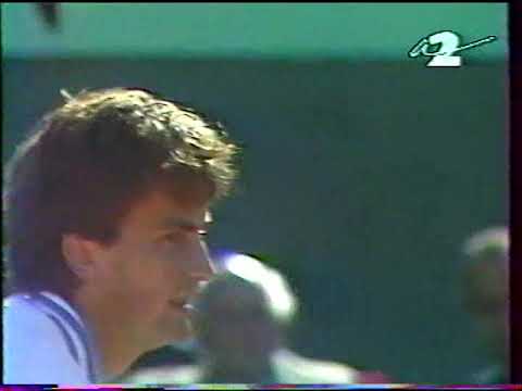 Henri Leconte vs. Boris Becker French Open 1988 4th round PART 4