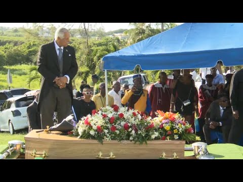 Former first class cricket umpire Patrick Grazette laid to rest