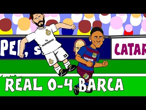 Real Madrid vs FC Barcelona 0-4 2015 - goals and highlights of El Clasico! (Parody 21.11.15)