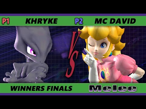 S@X 430 Winners Finals - Khryke (Mewtwo) Vs. MC David (Peach) Smash Melee - SSBM