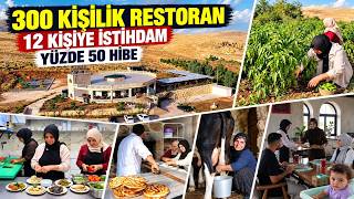 Evinde 3-5 kişiye yemek yapıyordu, şimdi 300 kişilik restoran işletiyor