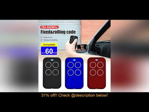 Best 280-868MHz Universal Fix Rolling Gate Garage Door Remote Control Compatible Tool For Gate Gara