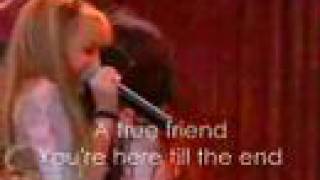 Hannah Montana - True Friend (MusicVideo With Lyrics)