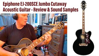 Video thumbnail for Epiphone EJ 200SCE Jumbo Acoustic Electric Guitar - Review and Sound Samples by Tony Lee Glenn