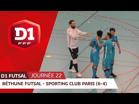 J22 : Bethune Futsal - Sporting Club Paris (6-4)