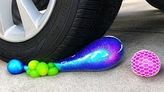 Crushing Crunchy &amp; Soft Things by Car! - Floral Foam, Squishy, Tide Pods and More!