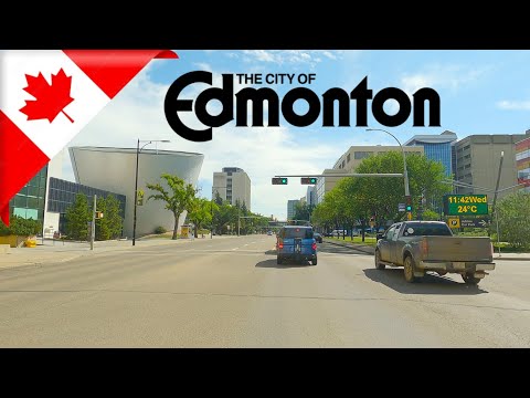 DRIVING in EDMONTON, Province of Alberta, CANADA 4K