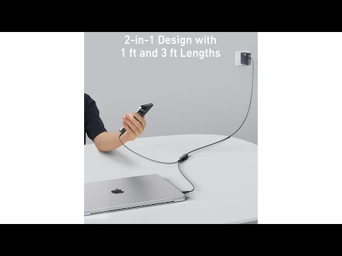 Anker 2-in-1 USB C auf USB C Kabel 140W Max