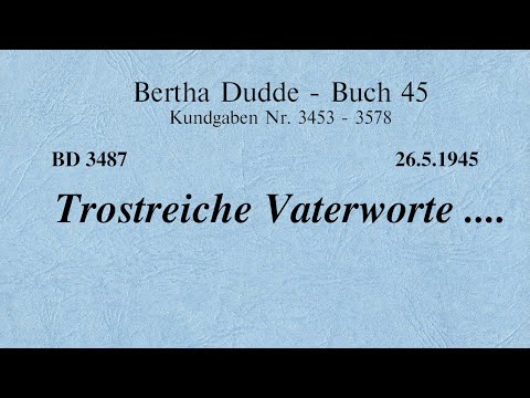 BD 3487 - TROSTREICHE VATERWORTE ....