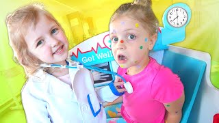 Kin Tin has STICKER POX!! Baby Doctor RoRo and Nurse Dad Work Together to find a MAGICAL CURE!