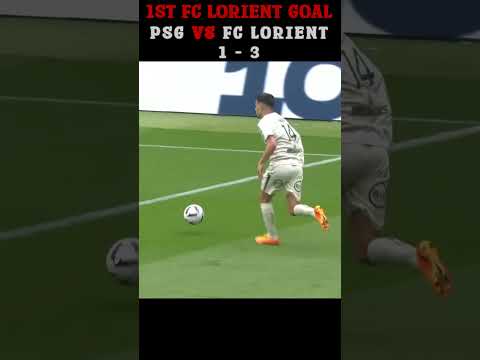 1ST FC LORIENT GOAL ( PARIS SAINT GERMAIN 1 - 3 FC LORIENT )