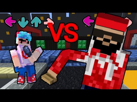 Boyfriend (Friday Night Funkin) Vs. Mussoumano - Batalha de Rap em versão Minecraft