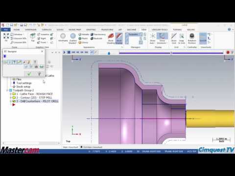 Stock Model Operations in Lathe – Mastercam 2017