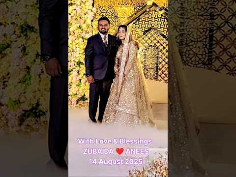 Wishing the lovely couple a lifetime of love, laughter, and togetherness. #wedding #zubaidaanees