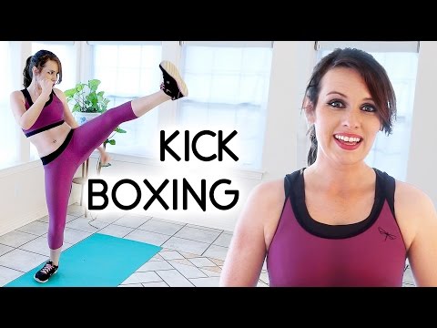 Allenamento di kickboxing!! Cardio per tutto il corpo per perdere peso per principianti, come far...