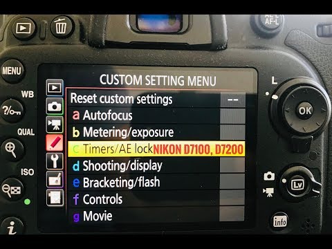 How to Set a Timer on Nikon D7200 and D7100