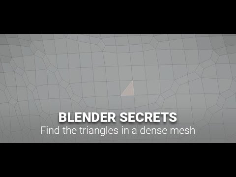 Daily Blender Secrets - Find the triangles in a dense mesh