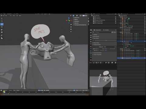 Blender 2.81+ : Library Overrides of Linked Data : Animation Rigs Workflow