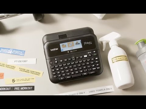 Brother PT-D610BT Bluetooth: print labels to organize, identify & personalize