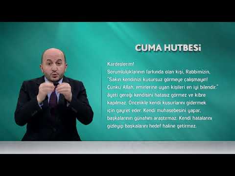 İşaret Diliyle Cuma Hutbesi - 19 Ocak 2018