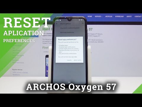 How to Reset App Preferences in Archos Oxygen 57 - Restore App to Default