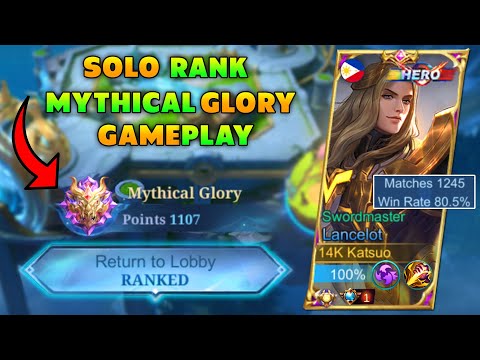 HOW TO PLAY LANCELOT ON MYTHICAL GLORY 1000 PLUS POINTS!? SOLO HIGH RANK GAMEPLAY!🔥 ( INTENSE GAME )