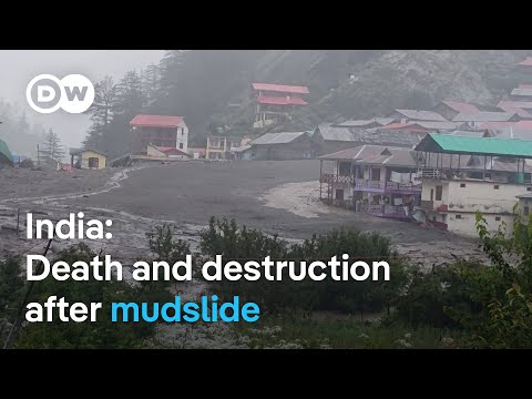 What caused the flash flooding that swept through village in India's state of Uttarakhand? | DW News