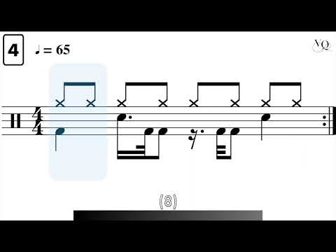 #drums | Master 32nd-Note Kick Drum Speed & Precision | Footwork Workout  Practice-Along | Lesson 34