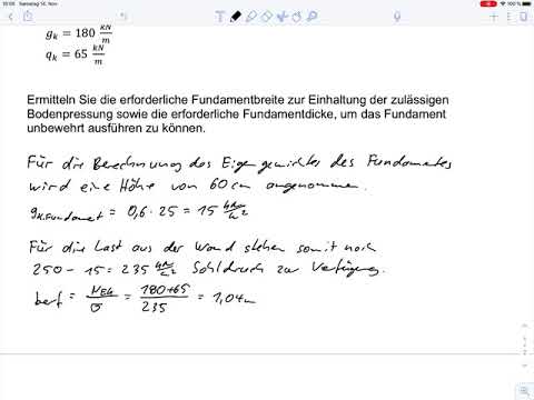 Massivbau 2 – Übung 12 Unbewehrtes Fundament