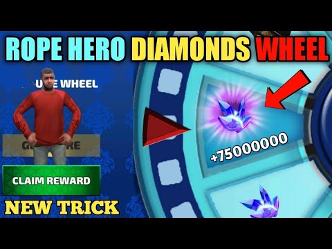 Rope hero DIAMONDS 💎 WHEEL||rope hero vice town new update||rope hero version 6.4||New update