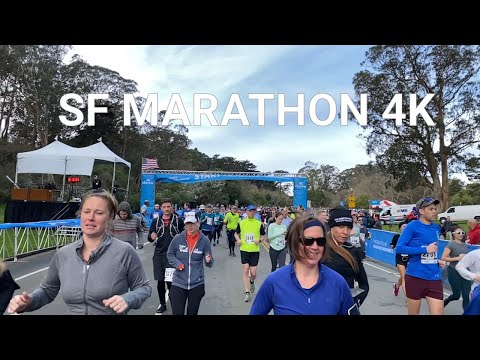Virtual Run for Treadmill - 2020 Last San Francisco Marathon right before Lockdown - 4K Documentary
