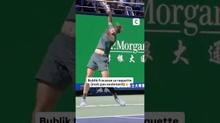 💥😡 Bublik DISJONCTE et FRACASSE sa raquette #tennis #bublik