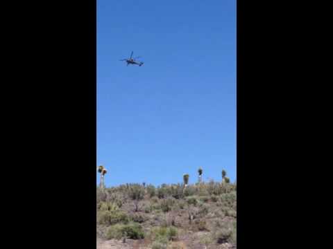 Black Hawk helicopter at the perimeter of Area 51 - May 11, 2016 (pt 2) Video