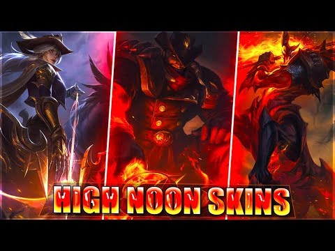 HIGH NOON ASHE, DARIUS, HECARIM All 3 New Skins Spotlight & New Ashe VO - League of Legends