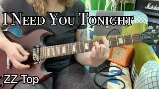 I Need You Tonight ZZ Top Guitar lesson licks and Rhythm Part 1 Eliminator