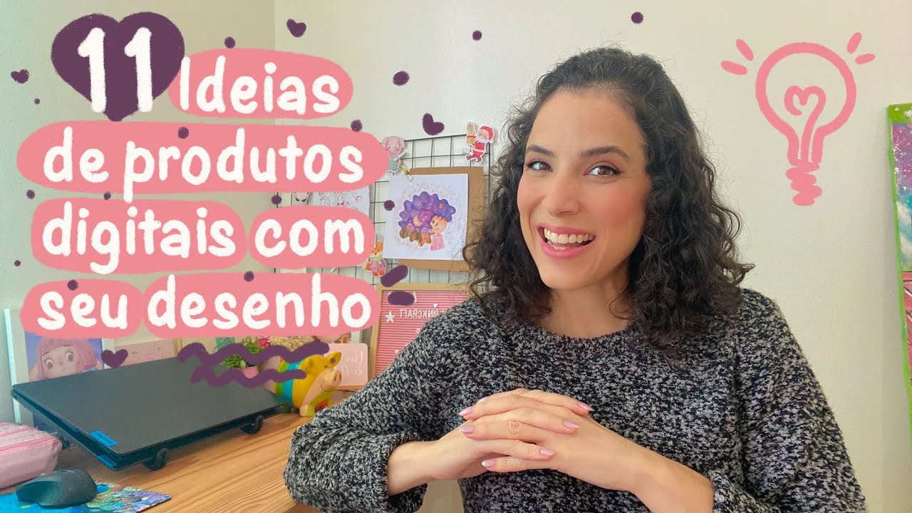 11 Ideias de Produtos Digitais para Vender com seu Desenho