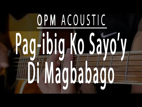 Pag-ibig Ko Sayo'y Di Magbabago - Men Oppose - OPM Acoustic karaoke