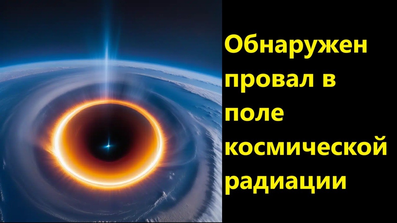 Обнаружен провал в поле космической радиации