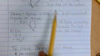 Dilation Effect on Perimeter and Area