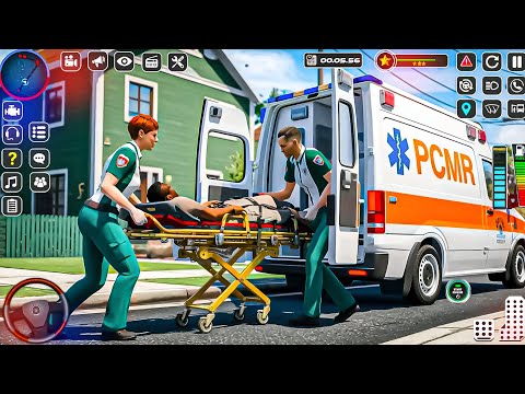 Us 911 Emergency Ambulance Simulator - Ambulance Rescue Driver 3D - Android GamePlay