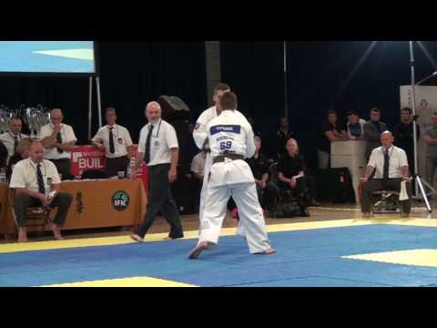 BritishKarate Kyokushinkai 8th Cup of Europe Artem Mikheev v Quinten Tytens