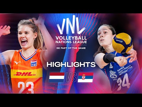 🇳🇱 NED vs. 🇷🇸 SRB - Highlights | Week 3 | Women's VNL 2024