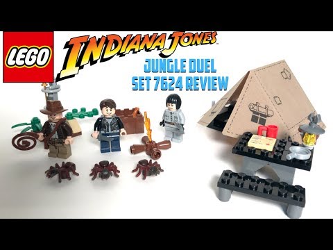 YouTube thumbnail: LEGO Indiana Jones "Jungle Duel" Set 7642 REVIEW