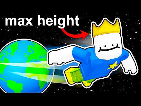 reaching MAX Height in Roblox Fly to Space...